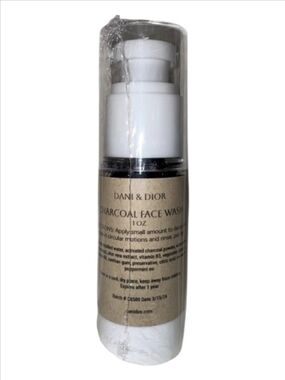 Dani & Dior Charcoal Face Wash - White Bottle NEW